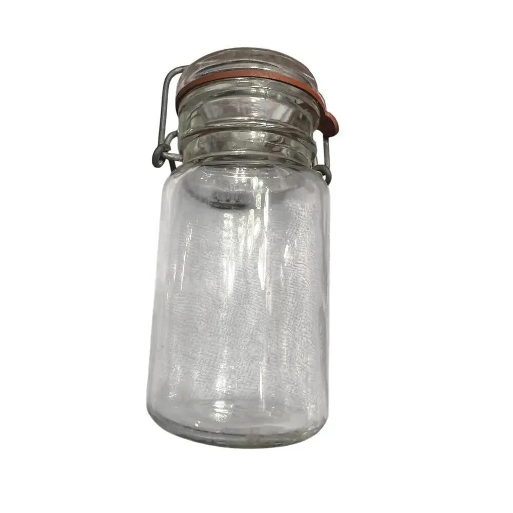 Vintage Glass Wire Closure Jar 1877 Canning With Wire Bail